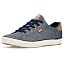 Navy/Cognac Herringbone Chambray
