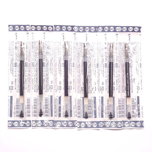 Pilot 0.4mm Black Ink Refill (LHRF-15C4-B), for Hi-Tec-C Cavalier Gel Ink Ballpoint Pen, 6 Pack/Total 6 pcs (Japan Import) [Komainu-Dou Original Package]
