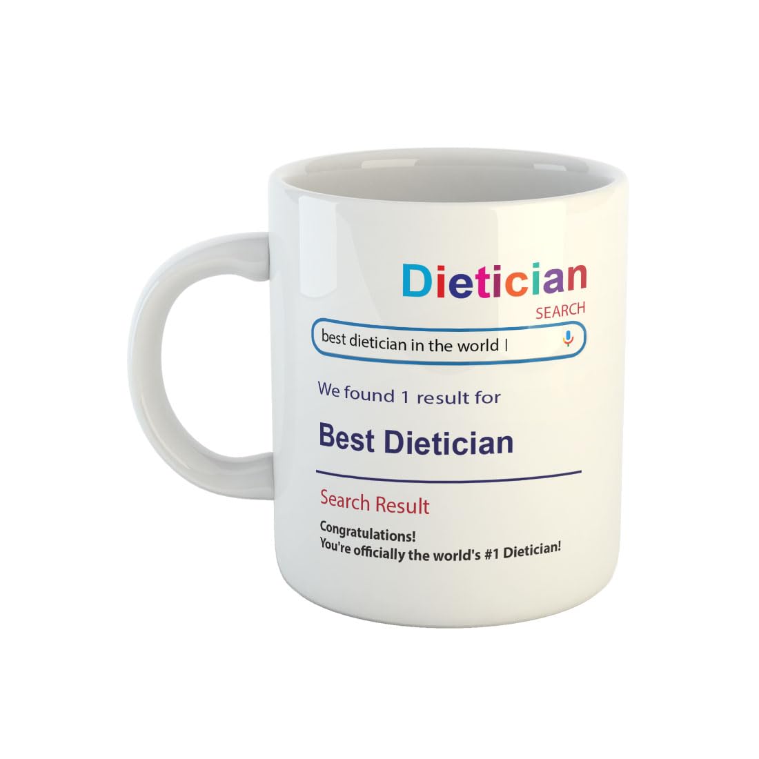 ARTBUG Best Dietician Ceramic Coffee Mug - Best Birthday, Anniversary Gift for Dietician Gift for Anyone On Any Occasion, 330ml