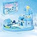 fygurso Dream Princess Castle Playset with 2 Magnetic Control Movable Little People Toys, Magnetic Doll House Building Toys with Light &Music for Pretend Play, Gift for Girls Toys Kids Ages 6-12