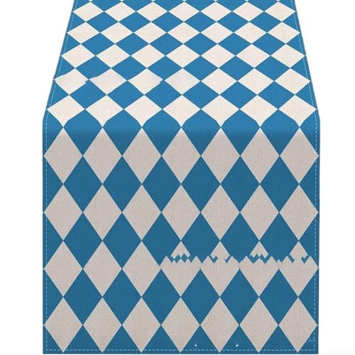 Stain Resistant Oktoberfest Tablecloth for Dining and Living Room, Festive