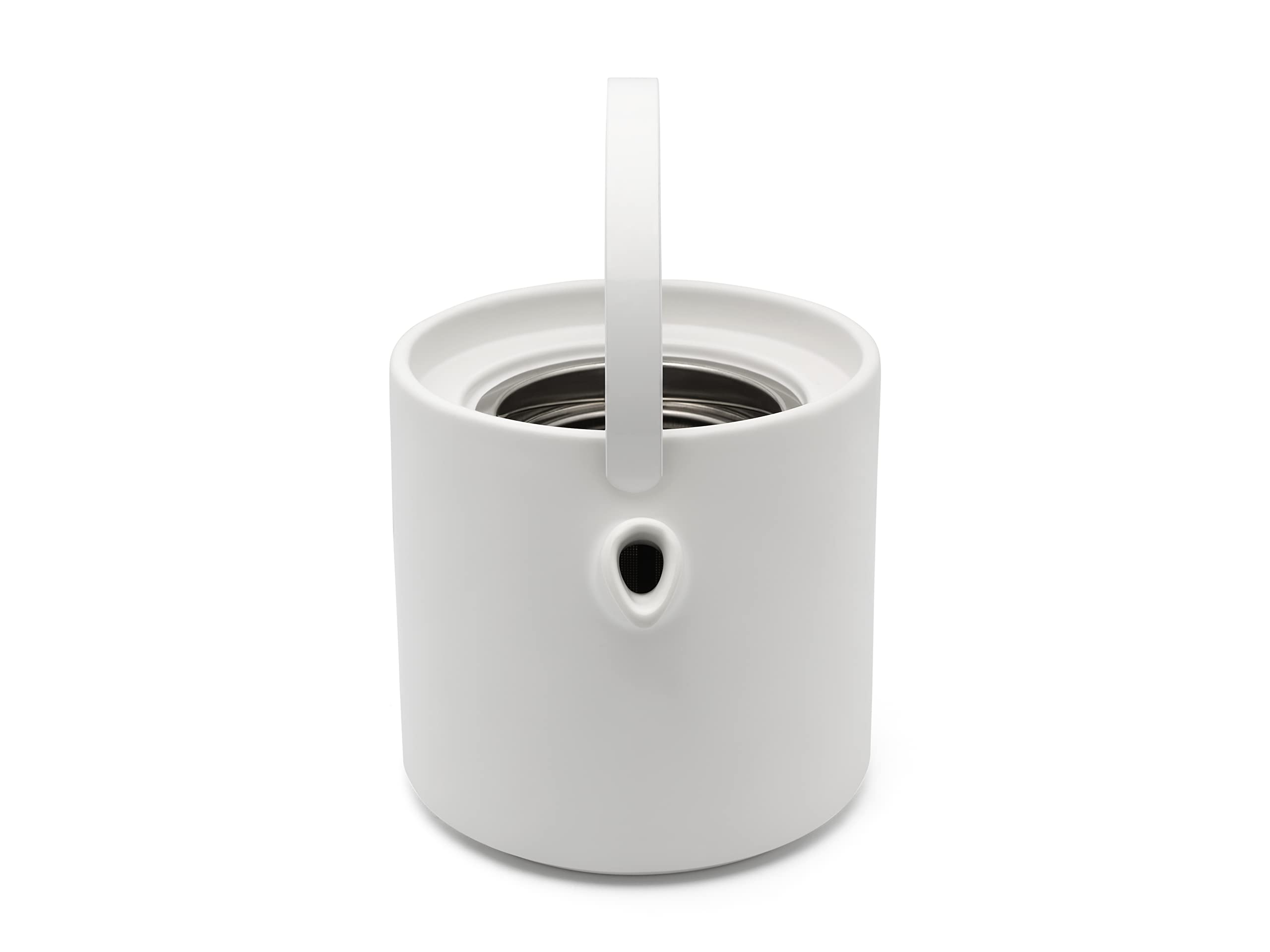 Ceramiczny dzbanek do herbaty 1,2 l z podgrzewaczem i filtrem ze stali nierdzewnej