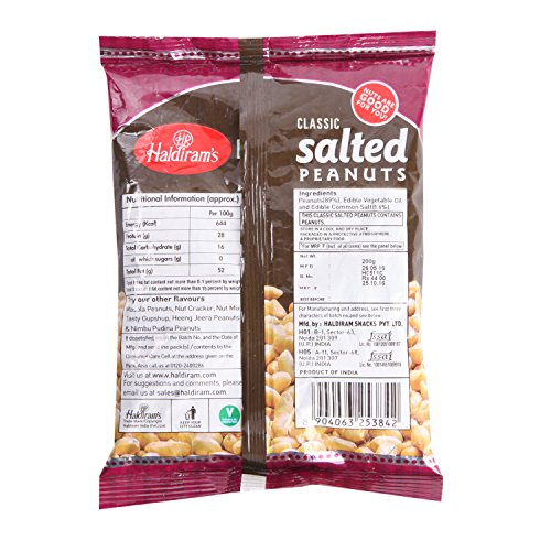 Image of Haldiram Snacks - Salted Peanuts, 200g Pack
