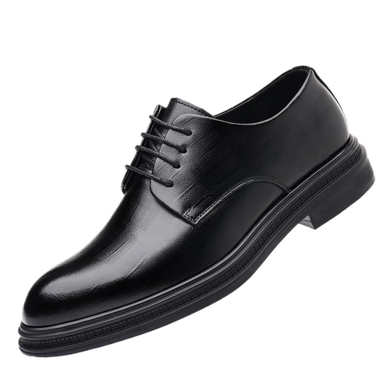 Men's Classic Lace-up Formal Oxfords Lug Sole Non-Slip Platform Business Work Dress Shoes Men's Business Office Wedding Formal Modern Oxford