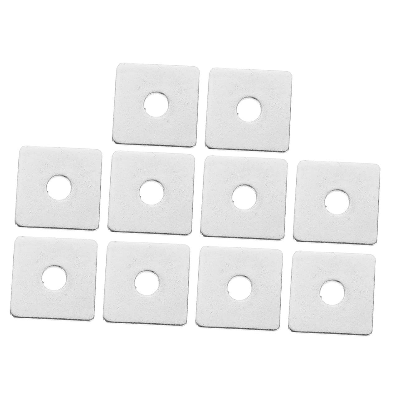 SOLUSTRE 2sets Square Washers Assortment Flat Washers for Plaster Repair Heavy Duty Fasteners 10pcs*2