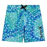 Hurley Boys' Printed Pull On Swim Trunks, Aurora Green/Bandana, 4T