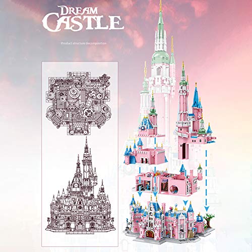 LYXCM Dream Castle Modellbausteine Set, 9963 STK. Bauhäuser Modellspielzeug Bricks Kit | 3D-Puzzlesets für Sammlerstücke… – Bild 4