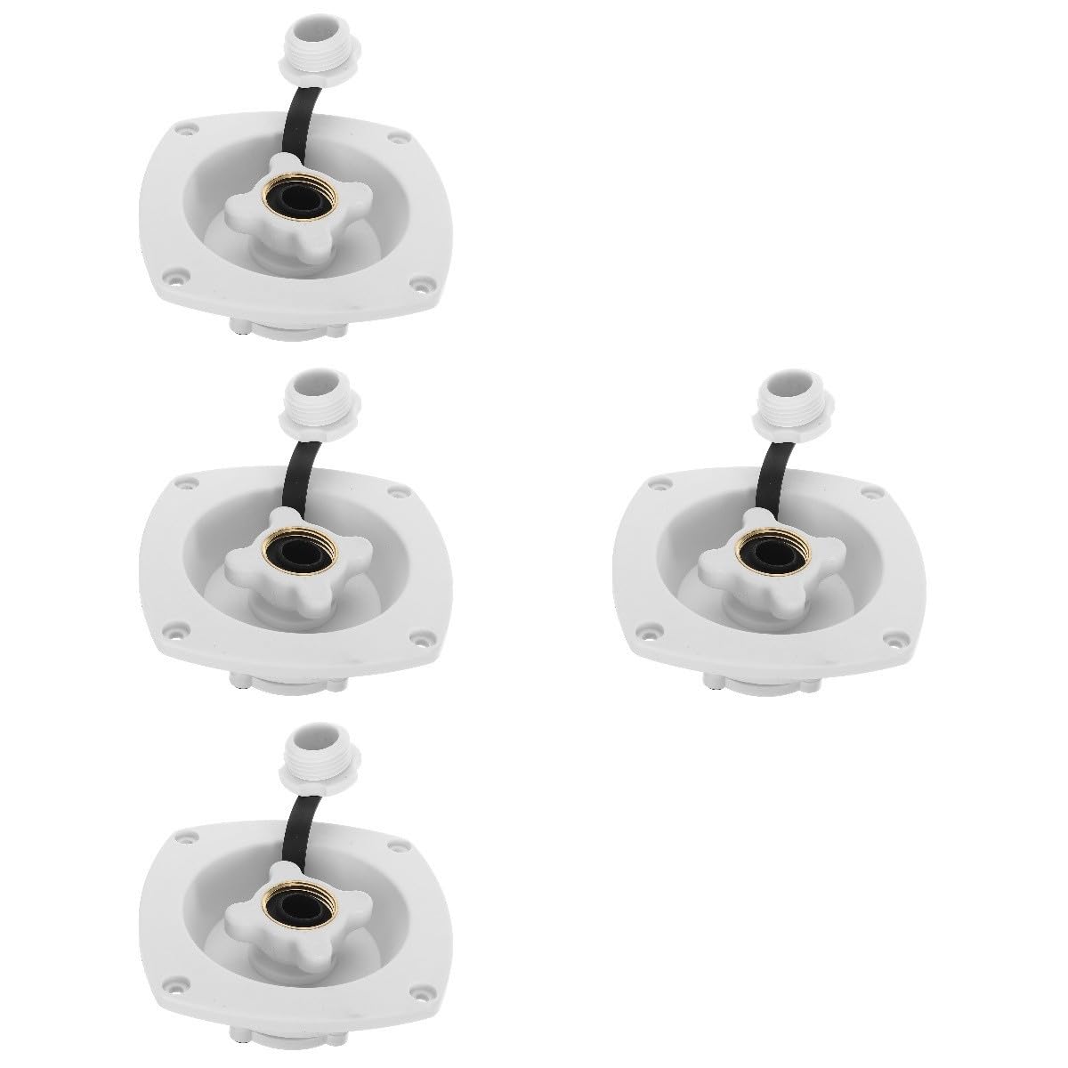 ULTECHNOVO 4piezas Tapa De Entrada De Agua Para Rv y Reemplazo De Accesorio De Fugas y Instalación Compatible Autocaravanas y Embarcaciones