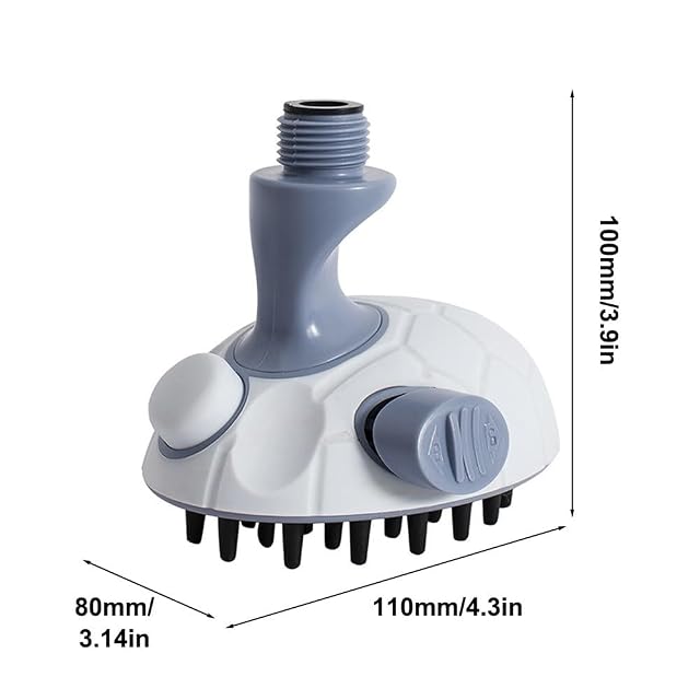 Foto 4 de 8 de Cepillo de baño para perros, cabezal de ducha para perros con 4 adaptadores de aspersor para grifo de bañera