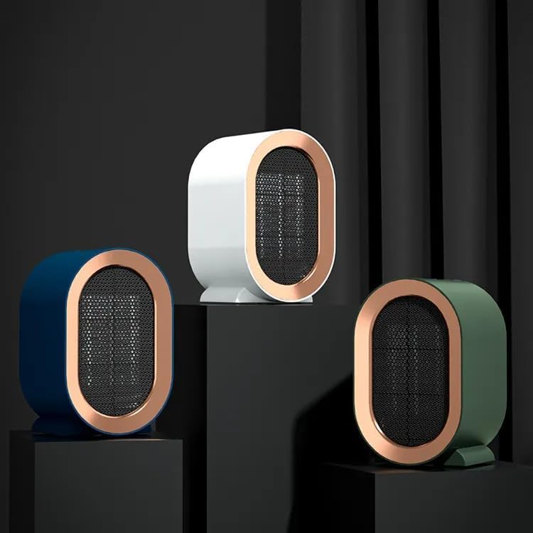 Miniatura 5 de Keldante Nuevo Calentador eléctrico portátil Ventilador 1200 W PTC Calor de cerámica de 2 velocidades Mini de bajo ruido Calentador eléctrico para