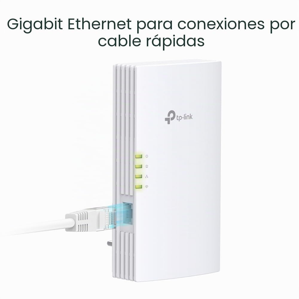 【2024 Nue】 TP-Link TL-WPA7817 Kit| AV1000 Powerline AX1500 Wi-Fi 6 Kit| hasta 1000 Mbps en una Longitud de línea de hasta 300 Metros|AX1500 de Doble Banda|Plug&Paly|Compatible con EasyMesh