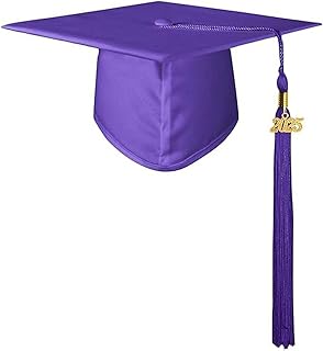 Generisch Gorros para mujer, color rojo, gorro de graduación, uniforme escolar, gorro de graduación para adultos y hombres, gorra negra