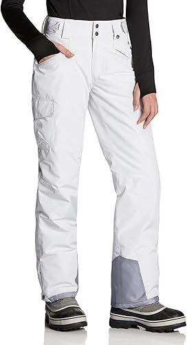 TSLA - Pantalones de nieve para mujer, diseño impermeable con aislamiento térmico, hechos con tela ripstop (antidesgarros), para esquí y snowboard