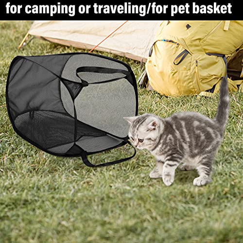 Battoo Deluxe Strong Mesh Pop Up Laundry Hamper Basket With Side Pocket Foldable Hamper For Laundry Room, Bathroom, Kids Room, College Dorm Or Travel Black + Grey #TOP6