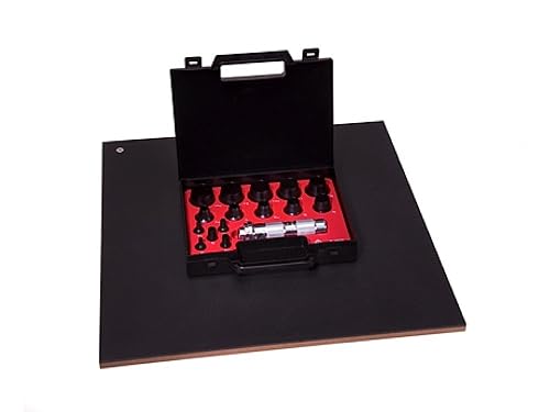Allpax AX1301 - Juego de punzones huecos, 16 piezas, tipo agarre moleteado, acero