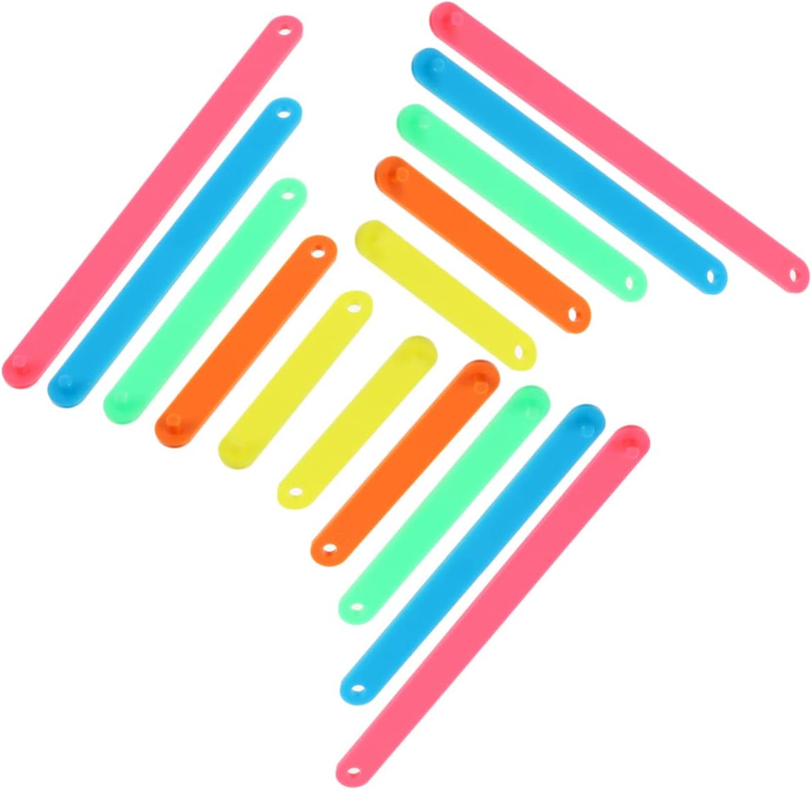 Toyvian Geometry Teaching Toy 50pcs Splicing Strip Toy for Kids Math Teach Toy Geometry Shape Chips Math Learning Toy Triangle Plastic Chip Child Triangle Angle Toy