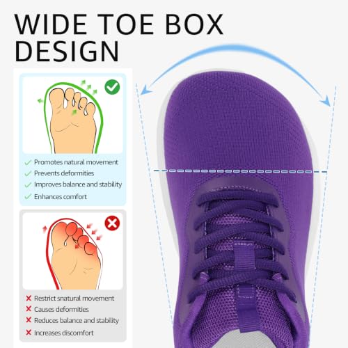 Image of Women Wide Toe Commute Walking Shoes Lace Up Size 6-11 US