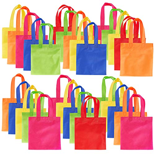 THE TWIDDLERS 30 Bolsas de Fiesta No Tejidas, Bolsa de Regalo 20cm| Ecológicos y Reutilizables| Cumpleaños Niños, Bodas, Halloween, Chuches, Souvenirs, Juguetes Pequeños, Regalos.