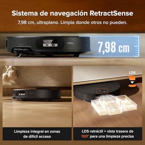 Miniatura 5 de roborock Qrevo Edge 2 Robot Aspirador Succión Extrema de 25000 Pa, Negro