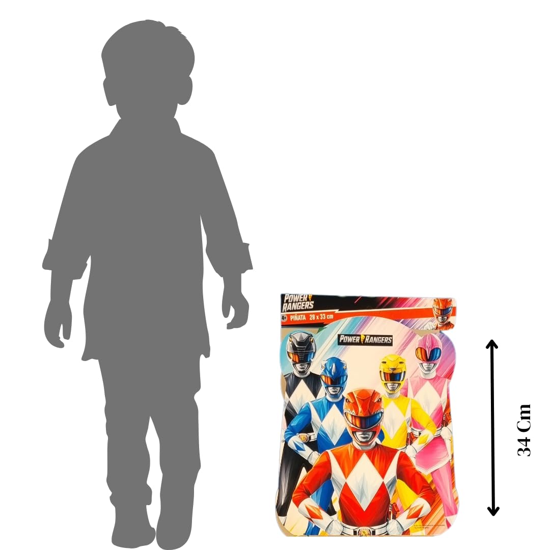 BeenSmile Power Rangers Piñata, Multicolour Cardboard Party Decoration, Birthday Occasion - Image 6