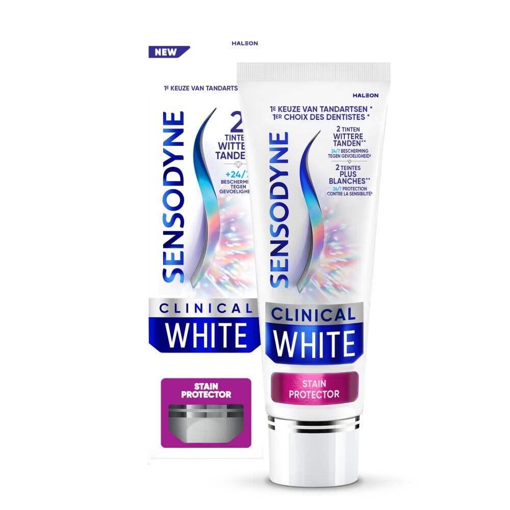 6er Pack - Sensodyne Zahnpasta Clinical White - Fleckenentferner (Stain Remover) - 75 ml