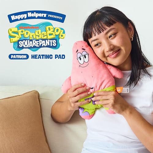 Image of Happy Helpers Patrick By Relatable, The Cozy Comfort That's Anything But Boring, Get Relief with This Plush Heating Pad for Period Cramps and Body Pain, Includes 1 Microwavable Patrick Heating Pad