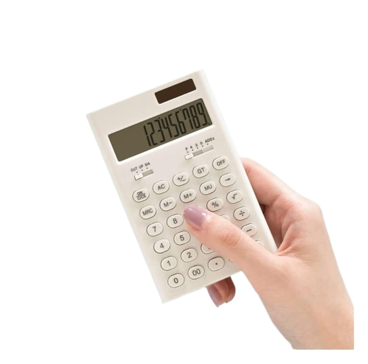Calcolatrice per Ufficio Calcolatrice di Base Portatile Calcolatrice Solare Elettronica Tascabile Portatile Forniture for L'apprendimento degli Studenti Scuola