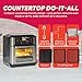 Instant Pot 10QT Air Fryer, 7-in-1 Functions with EvenCrisp Technology that Crisps, Broils, Bakes, Roasts, Dehydrates, Reheats & Rotisseries, Includes over 100 In-App Recipes, Stainless Steel