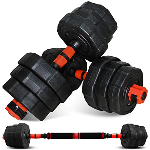 STEADY ダンベル 10/20kg 2個セット 【 Designed in Japan ワンタッチロック/バーベル利用可 】 ステディ ST130 10kg×2個セット(20kg) / 20kg×2個セット(40kg) 可変式 鉄アレイ (1.10kg×2個)