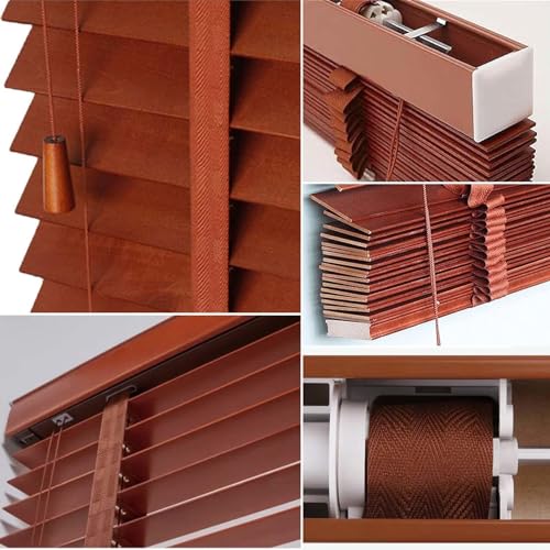 Cortinas de madera para privacidad en ventanas de salones y dormitorios elegantes 3