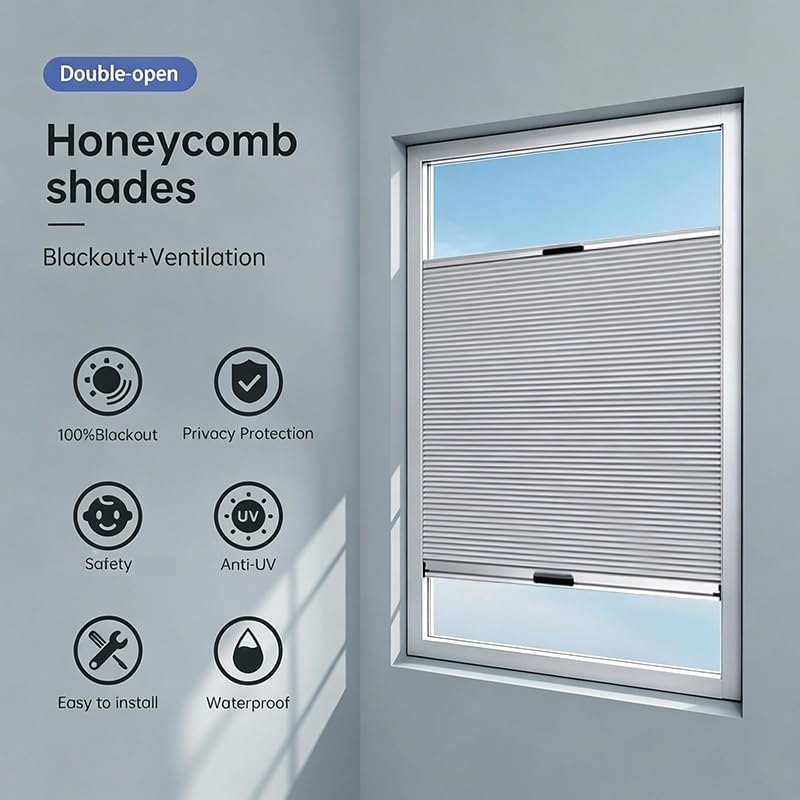 Ventanas correderas verticales de aluminio para salones con persiana opaca 3