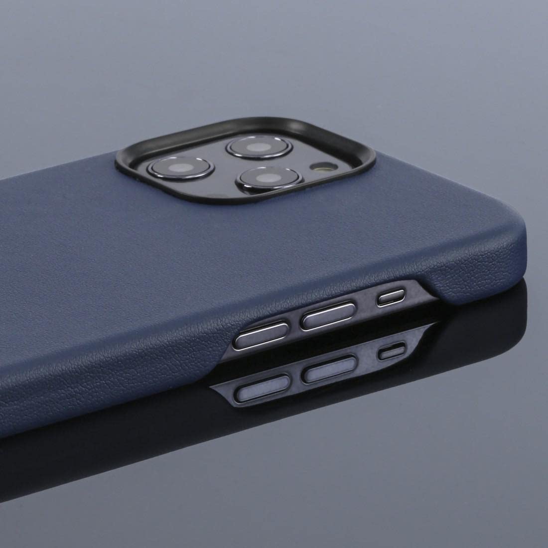 Hama Custodia IPhone 12/12 Pro Finest Touch, Cover In Tessuto Morbido Antracite, Supporta Ricarica Wireless
