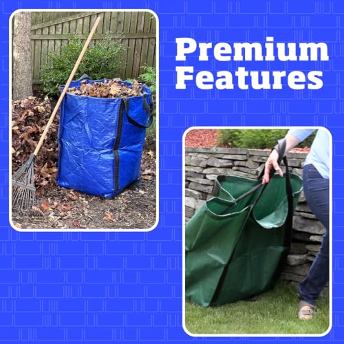 Image of DURASACK Heavy Duty Home and Yard Bags, Gingham Green