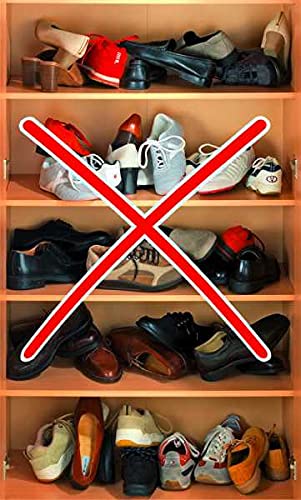 Organizzatore Scarpe Da Armadio - Set Di 8 Portascarpe Regolabili, Salvaspazio - Foto 5