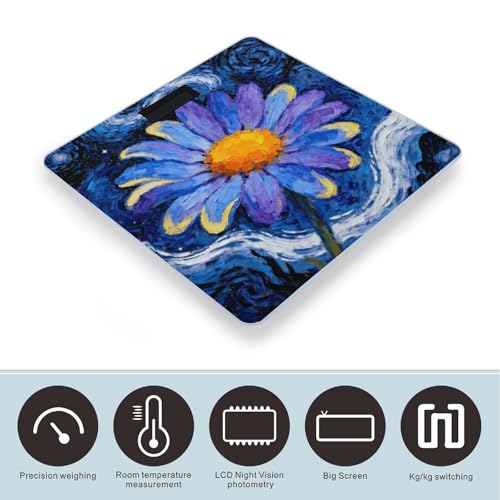Báscula Digital Starry Night Daisy para Baño miniatura 3