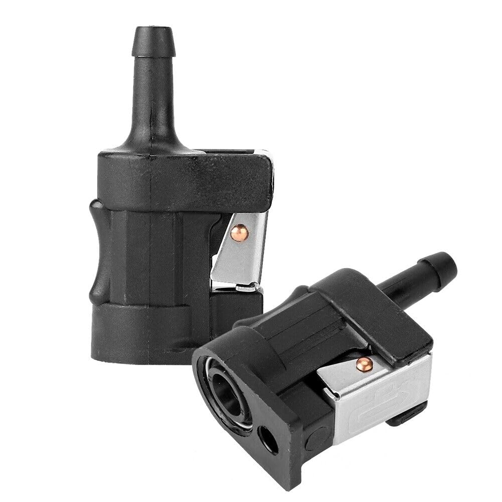 Parti marine 6G1-24304-10 2 pz 6mm Connettore della linea del carburante Raccordi per tubi adatti per tubo serbatoio motore fuoribordo Yamaha 6Y1-24305-06