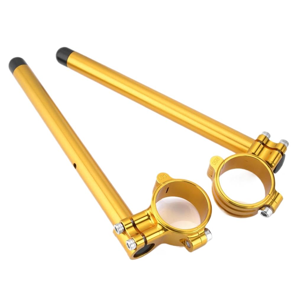 Clip On Manubrio in Alluminio Billet CNC 47mm Compatibili Con Yamaha R15 V3 YZF R3 2019 2020 2021 2022(47mm Golden)