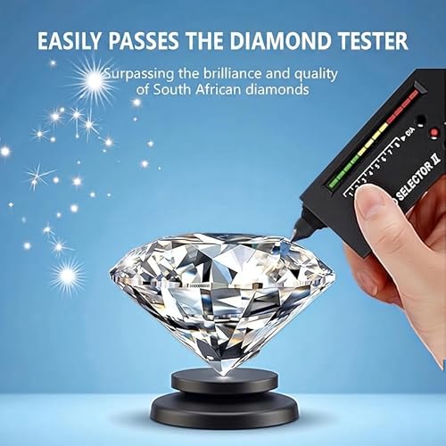 Moissanite Stud Earrings for Women 0.5-4ct Lab Created Diamond Earrings 18K Gold Plated Sterling Silver Hypoallergenic Flat Back Earrings for Men Birthday Gifts for Mom Wife Girlfriend - image 3