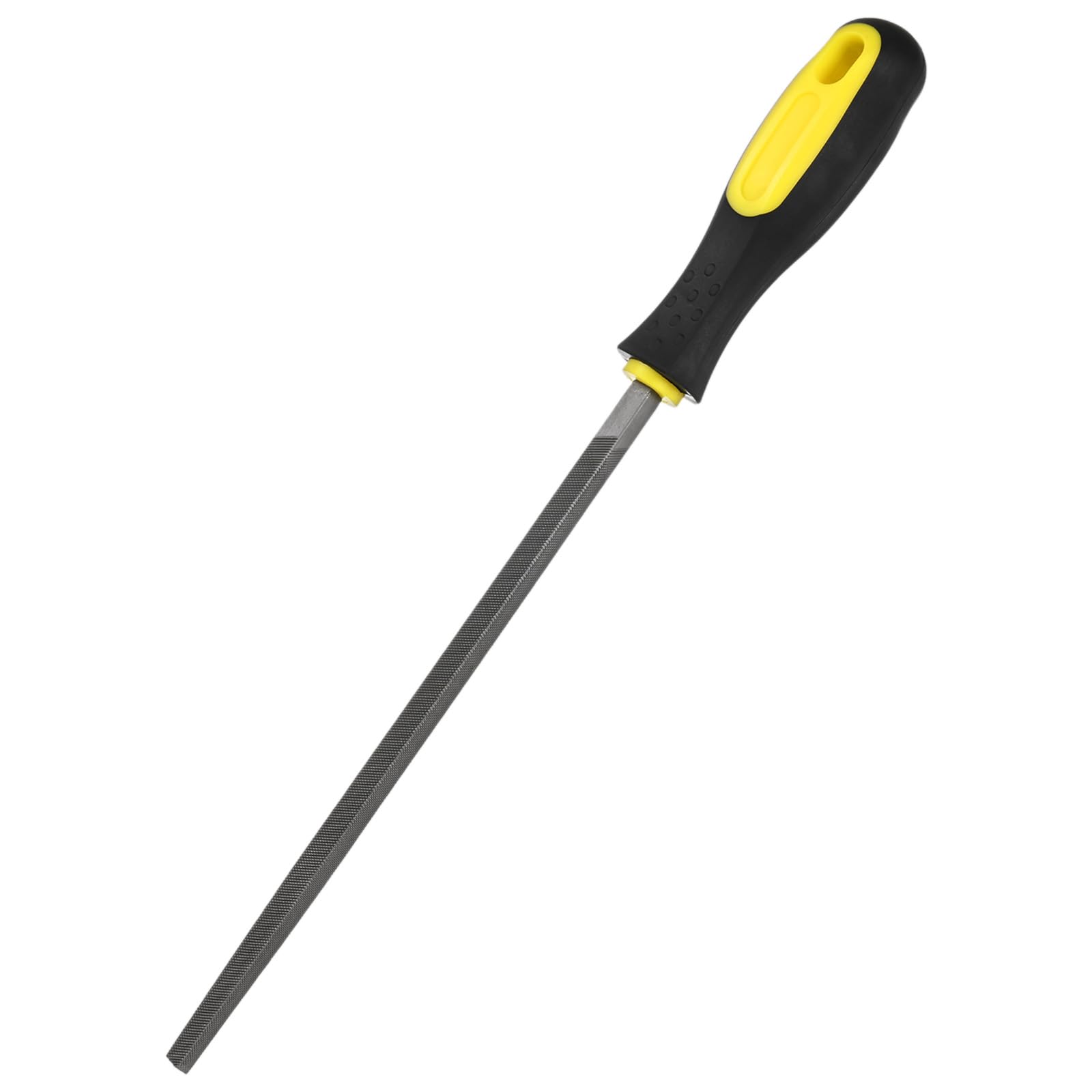 M METERXITY Square Metal File 8 Inch, High Carbon Steel File Diamond File Hand File W PVC Grip Handle for Wood/Metal/Ceramic/Glass/Stone/Jewelry/Tile/Model/DIY/Sharpening File
