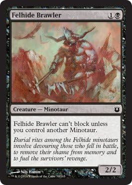 Magic The Gathering - Felhide Brawler (70/165) - Born of The Gods - Foil