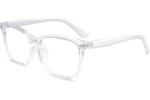 Non Prescription Men's Square Clear Lens Eyeglasses
