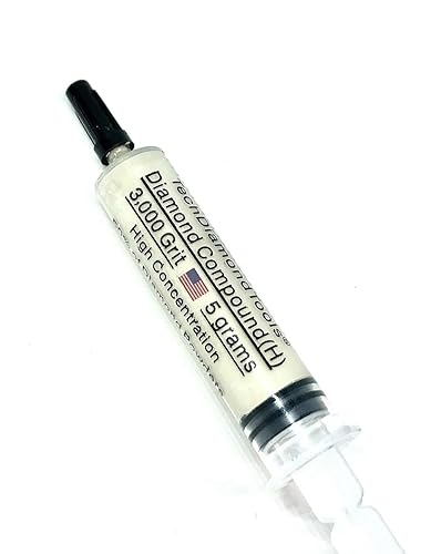 Miniatura 78 de TechDiamondTools - Pasta de pulido compuesto de diamante, grano de 5,000, 2-3 micrones para mármol, vidrio, metal, joyería, resina, plata, cromo