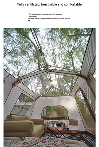 Carpa automática plegable 3 a 8 personas, 2 cuartos y sala miniatura 5