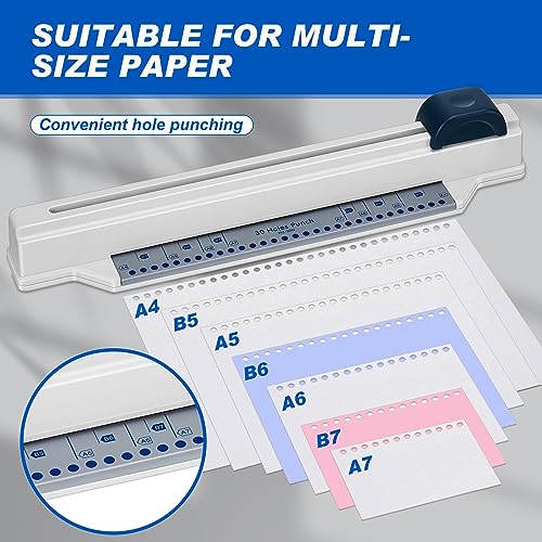 Cholemy Máquina de encadernação em espiral portátil para encadernação de mesa perfurador de mão para
