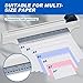 Cholemy Spiral Binding Machine Portable Desktop Binding Punch Hand Push Spiral Hole Punch for Store Office A4 A5 A6 A7 B5 B7 Paper Notebook Scrapbook with 5 Sheet Punch Capacity, Blue