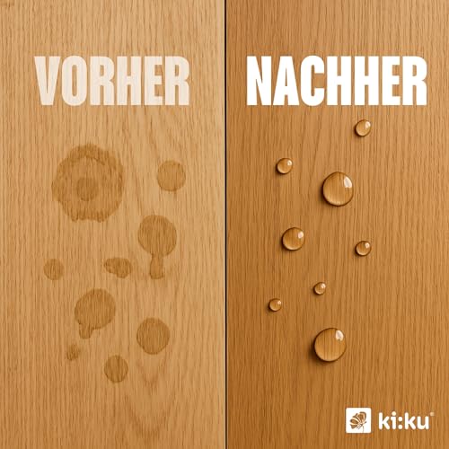 ki:ku® Möbel & Holz Wachs | natürliche Pflege | Bienenwachs & Carnaubawachs | schützt vor Feuchtigkeit & pflegt tiefenwirksam | für alle Holzarten: Möbel, Holz, Spielzeug, Küchenbrett uvm. | VOC-frei