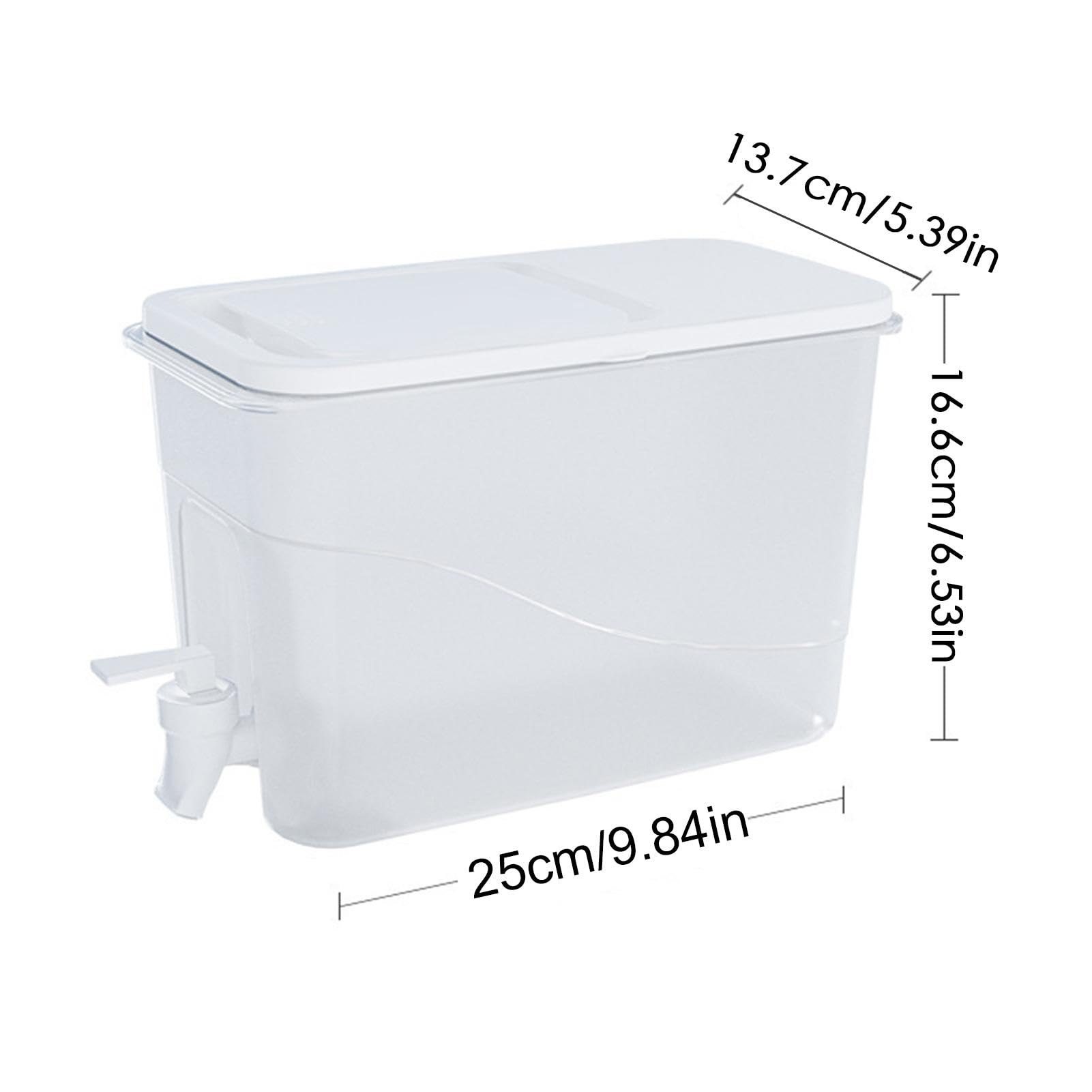 Distributeur De Boissons 4L Avec Robinet - Pichet Eau Frigo En Plastique - Idéal Fêtes, Maison Et Réfrigérateur