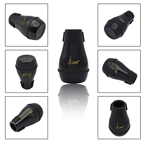 Festnight Alta qualidade Prática de pouco peso Trombone reta Mute Silencer Sourdine ABS material par