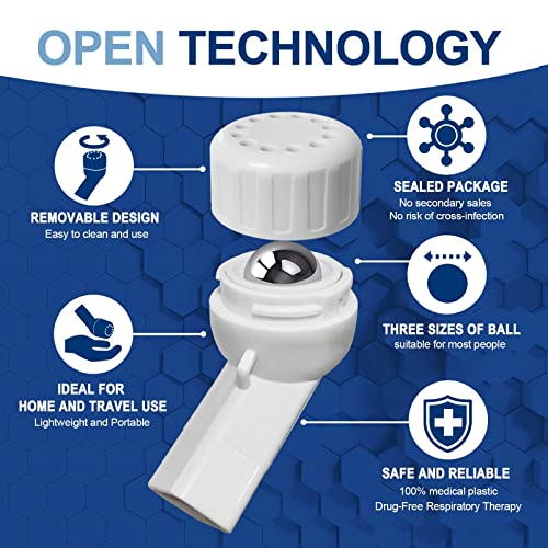 Lung Exerciser Device, Breathing Exercise Device For Lungs, Lung Expansion & Mucus Relief Device, Opep | Drug-Free Therapy, Exercise Stronger Lungs | Breathe Easier #TOP2