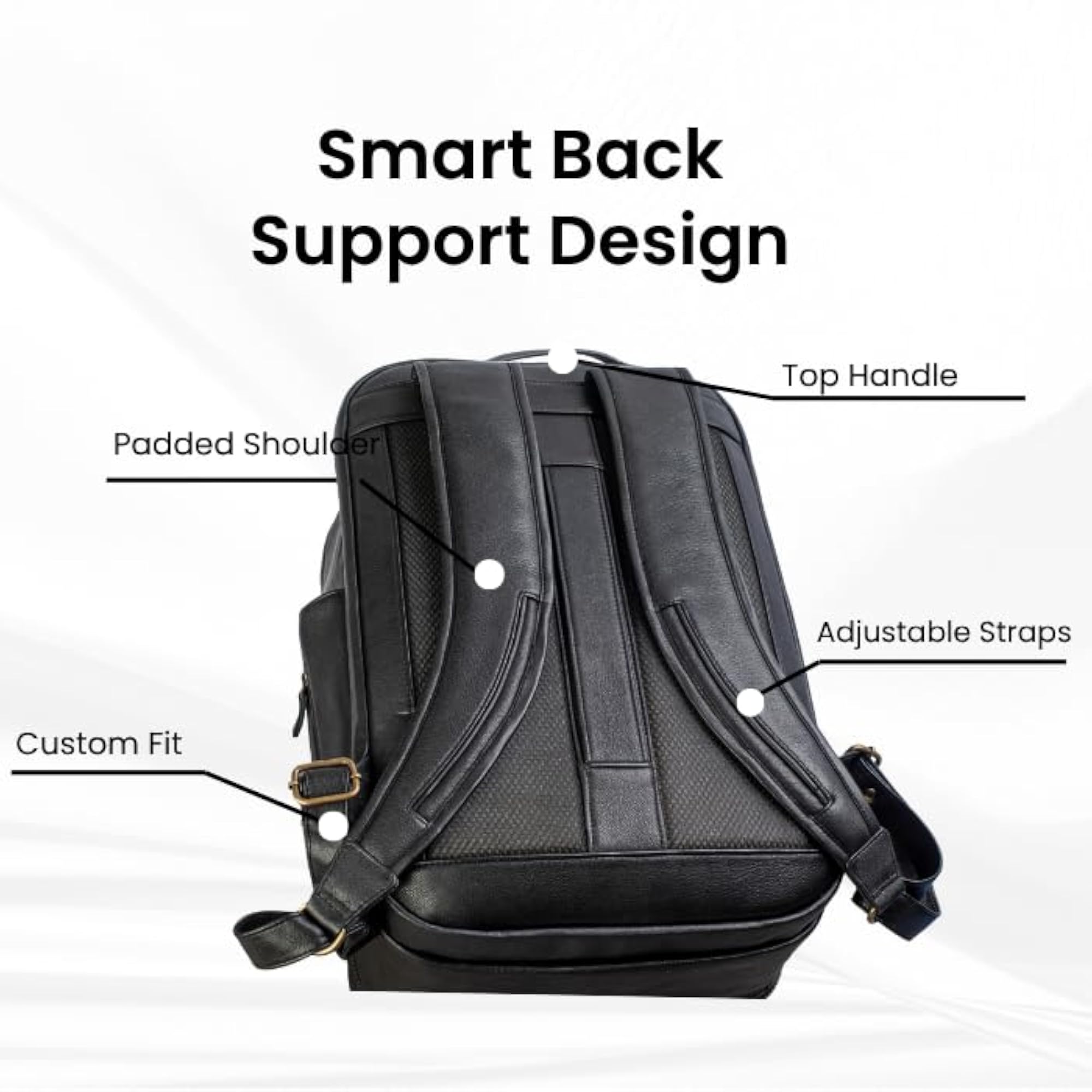 Stylish Backpack Collection, Solid Pattern